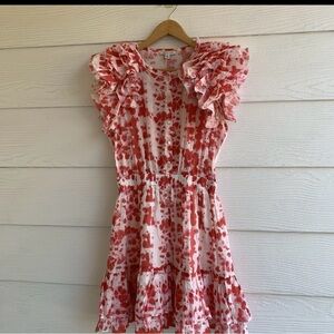 Stellah Mini Dress Tiered Ruffle Dress Lined Medium